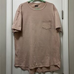 RSQ Men's Washed Tan Short Sleeve Pocket Tee